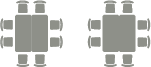 room arrangement diagram, island